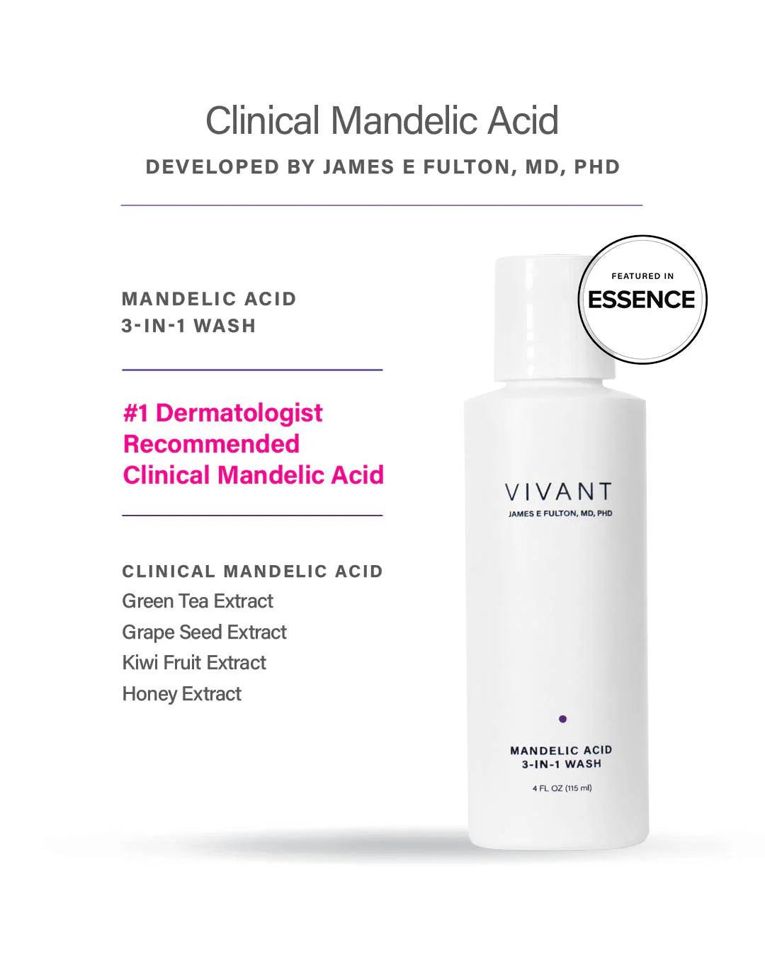 Mandelic Acid 3-in-1 wash - Vivant - Albany Aesthetics